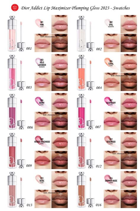 dior lip maximizer ici paris|dior lip gloss color chart.